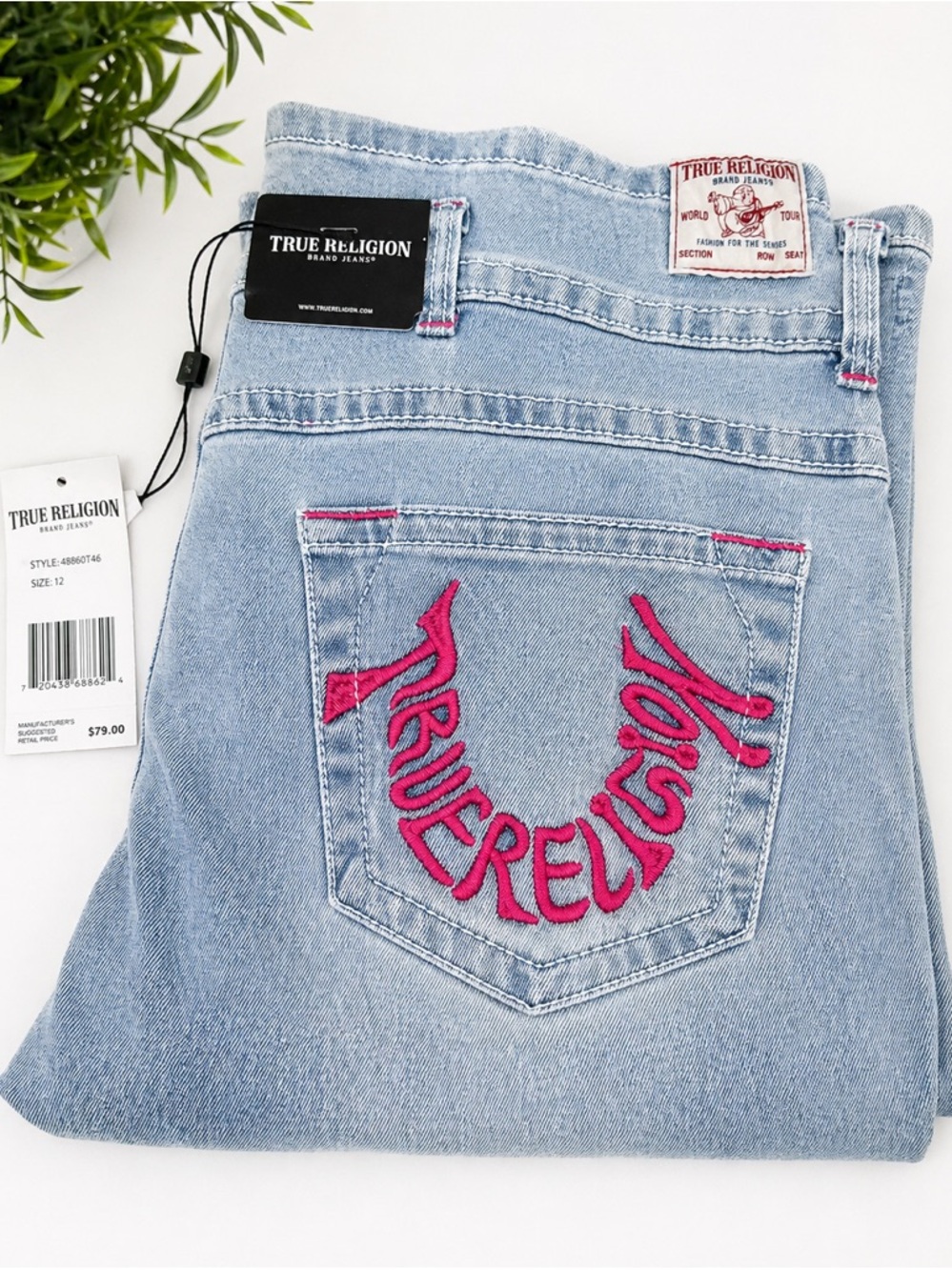 🔥 YOUTH TRUE RELIGION JEANS – LIGHT WASH (NEW WITH TAGS) 🔥